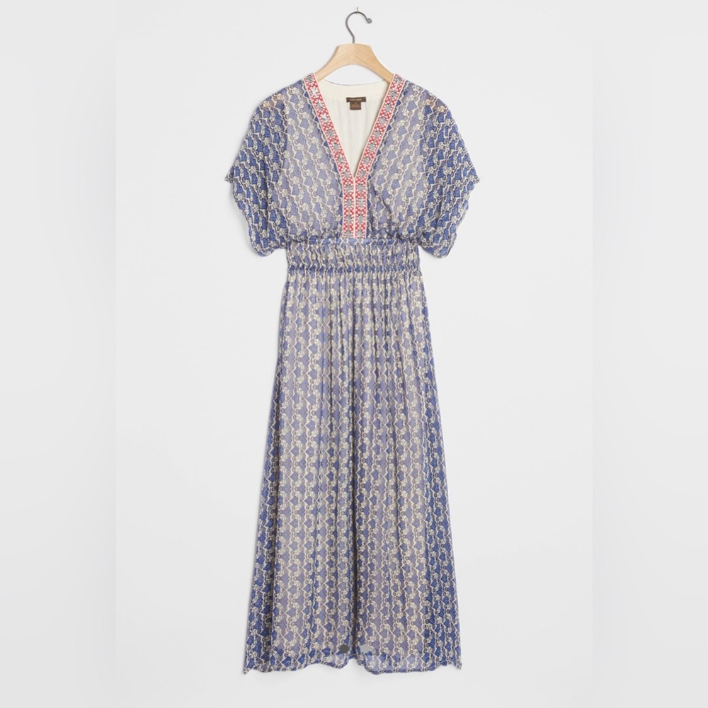 Vineet Bahl Oda embroidered maxi dress size 8 from Anthropologie